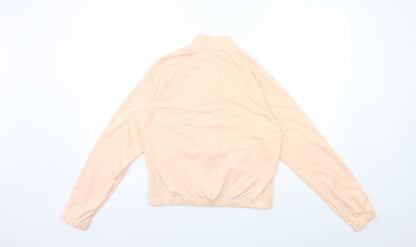 Boohoo Womens Pink   Full Zip Sweatshirt Size S