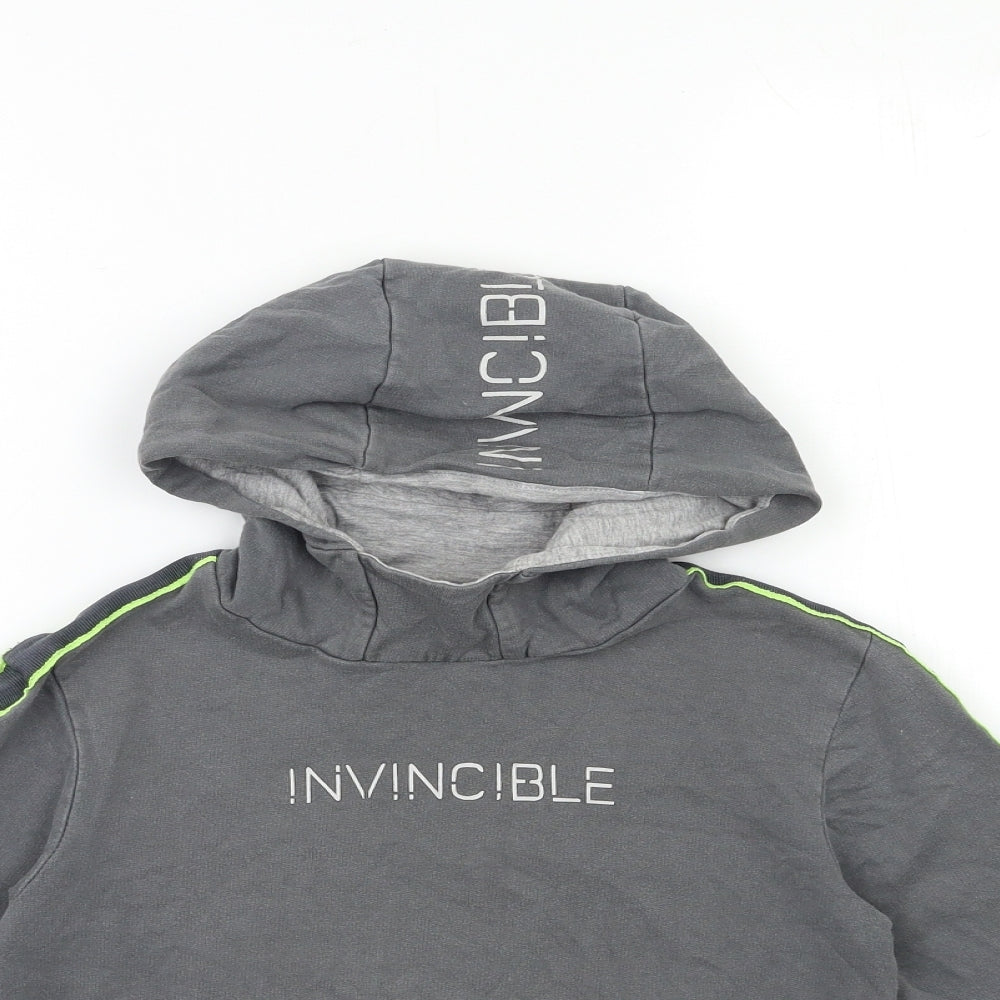 Blue Zoo Boys Grey   Pullover Hoodie Size 7-8 Years
