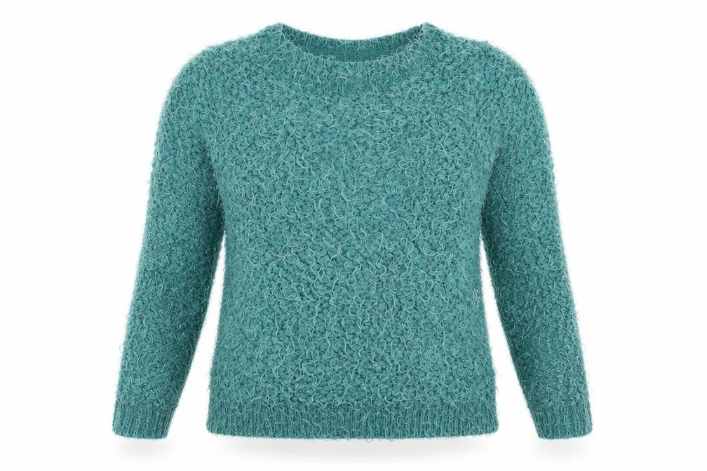 Womens UK Size 8 Red Herring Green Pullover Jumper