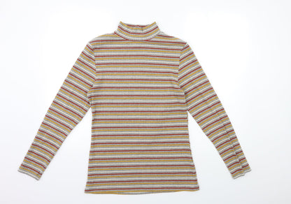Papaya Womens Grey Striped  Pullover Jumper Size 14