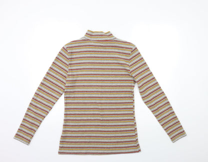 Papaya Womens Grey Striped  Pullover Jumper Size 14