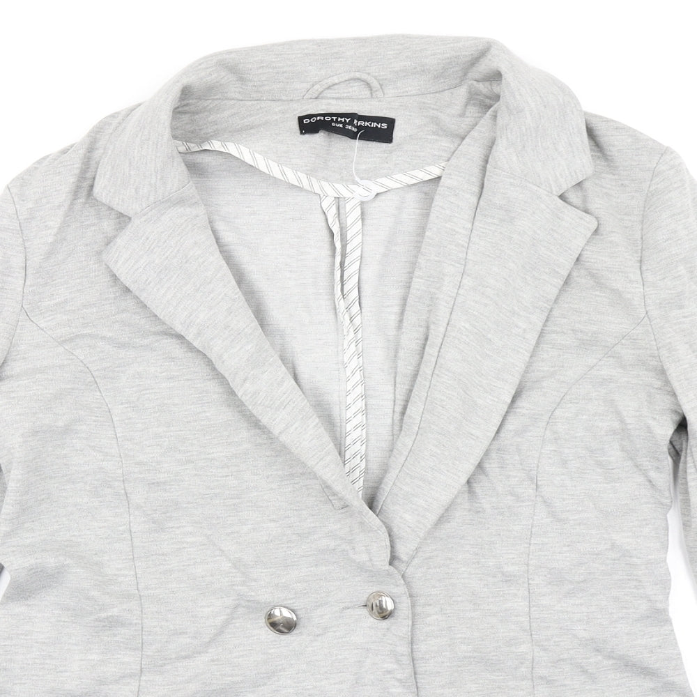 Dorothy Perkins Womens Grey   Jacket Blazer Size 8