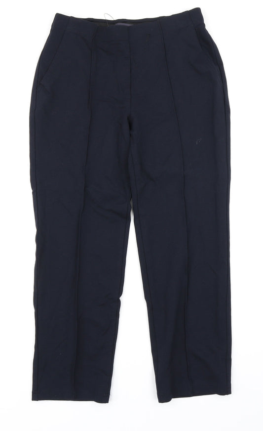 M&S Collection Womens Blue   Dress Pants Trousers Size 10 L23 in