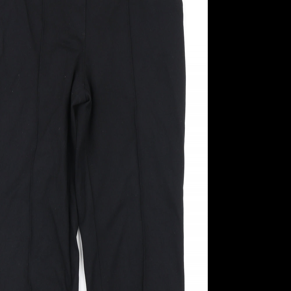 M&S Collection Womens Black   Trousers  Size 10 L25 in