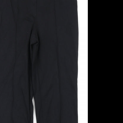 M&S Collection Womens Black   Trousers  Size 10 L25 in