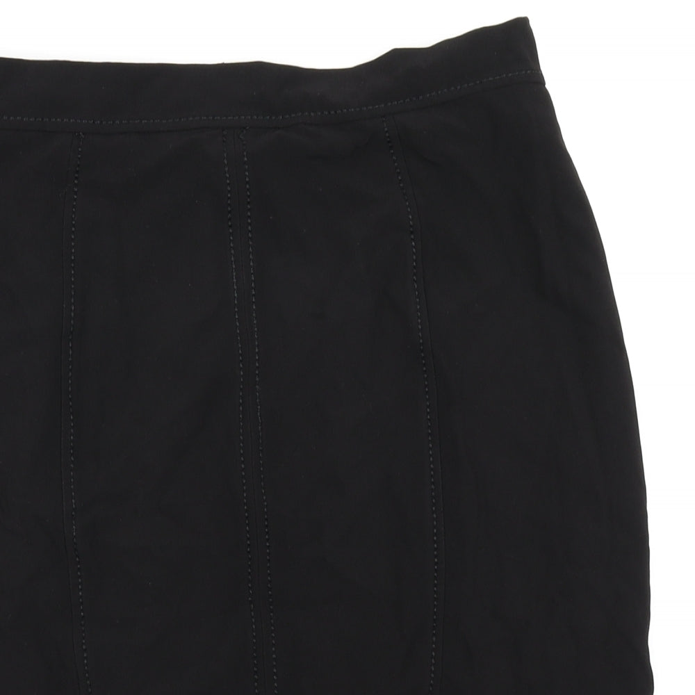 M&S Collection Womens Black   Straight & Pencil Skirt Size 32 in