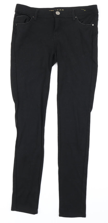 Denim Co Womens Black  Denim Skinny Jeans Size 8 L28 in