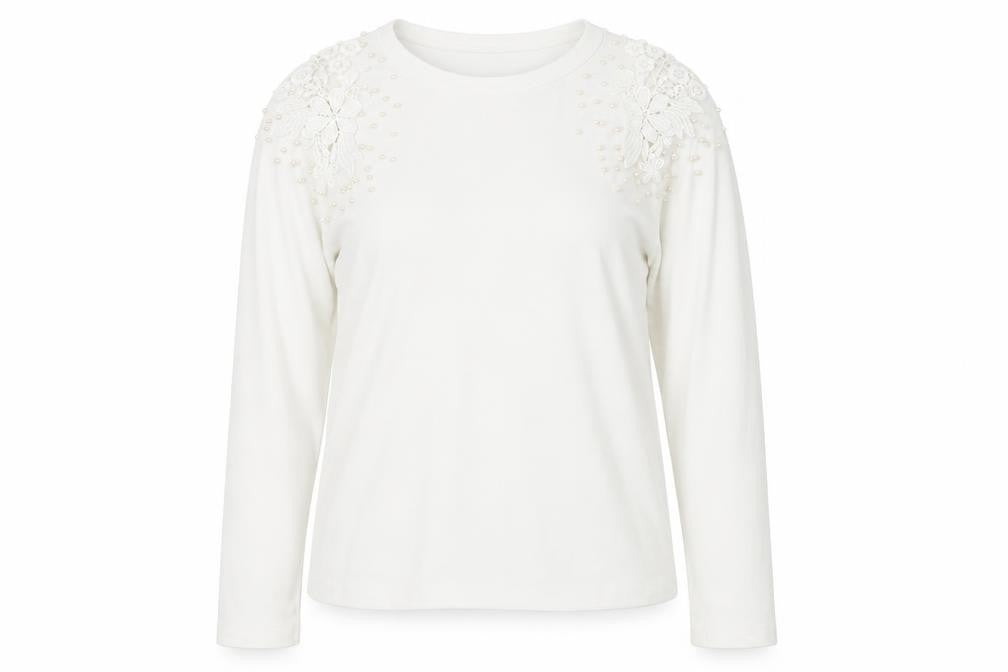Womens UK Size S Divided White Basic T-Shirt