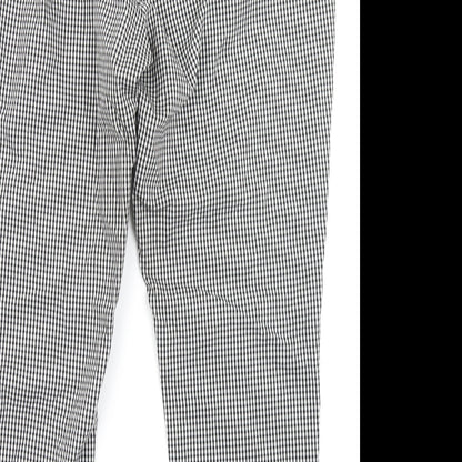 Nutmeg Womens Black Check  Trousers  Size 20 L24 in