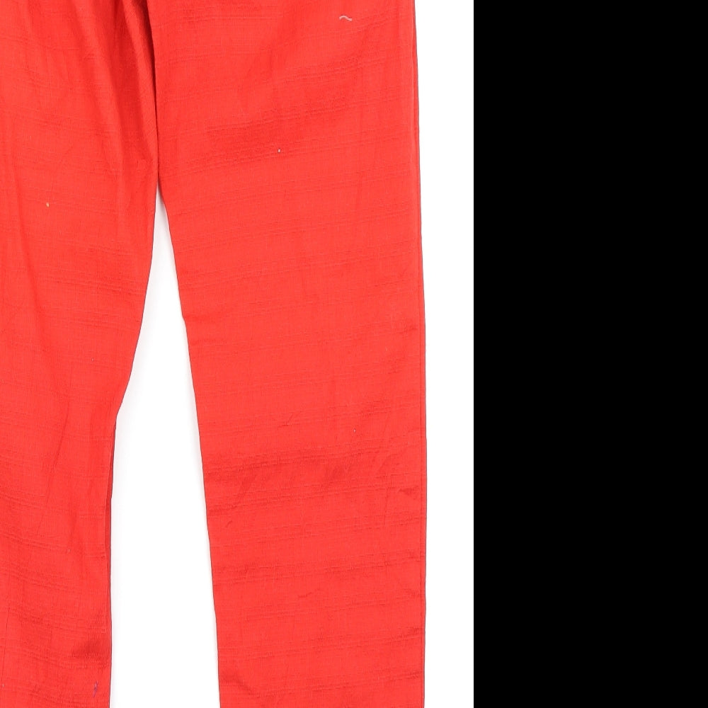 George Womens Red   Cargo Trousers Size 8 L25 in