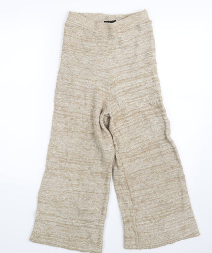 Womens UK Size 6 Topshop Regular Fit Sweatpants Beige Trousers