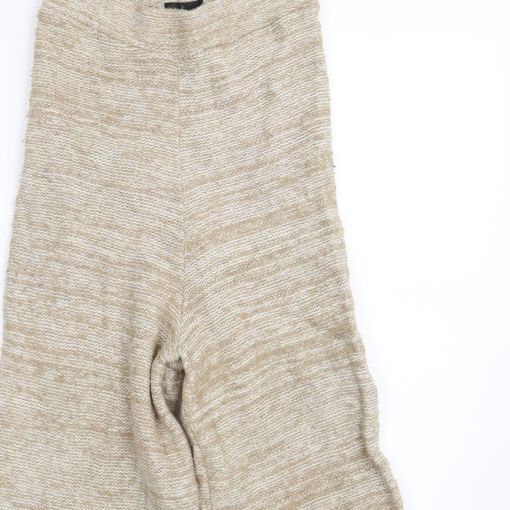 Womens UK Size 6 Topshop Regular Fit Sweatpants Beige Trousers