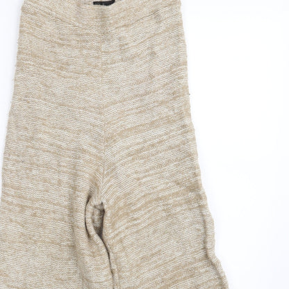 Womens UK Size 6 Topshop Regular Fit Sweatpants Beige Trousers