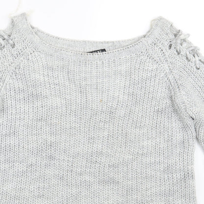 Womens UK Size L Quiz Multicoloured Pullover Jumper