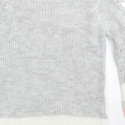 Womens UK Size L Quiz Multicoloured Pullover Jumper
