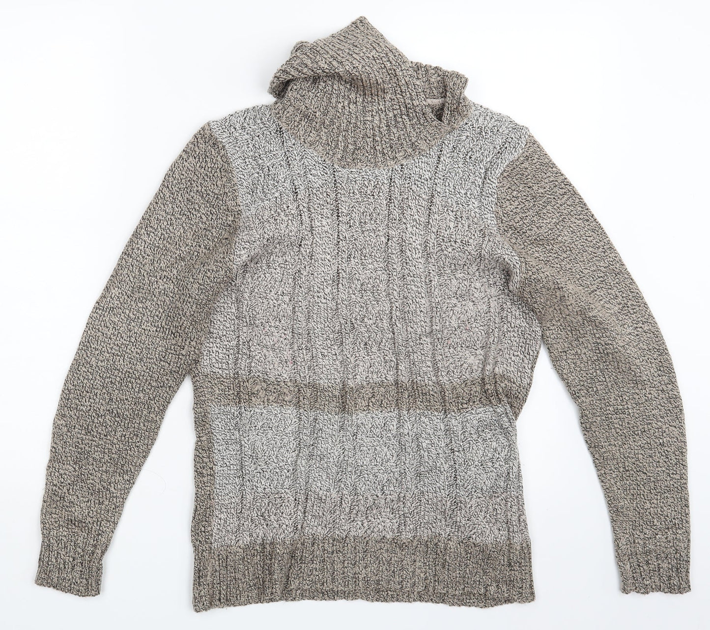 Womens UK Size S BM Beige Pullover Jumper