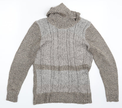 Womens UK Size S BM Beige Pullover Jumper