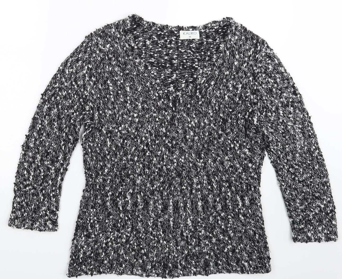Kaliko Womens Black   Pullover Jumper Size 16