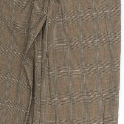 Womens UK Size One Size Preworn Regular Fit  Brown Trousers