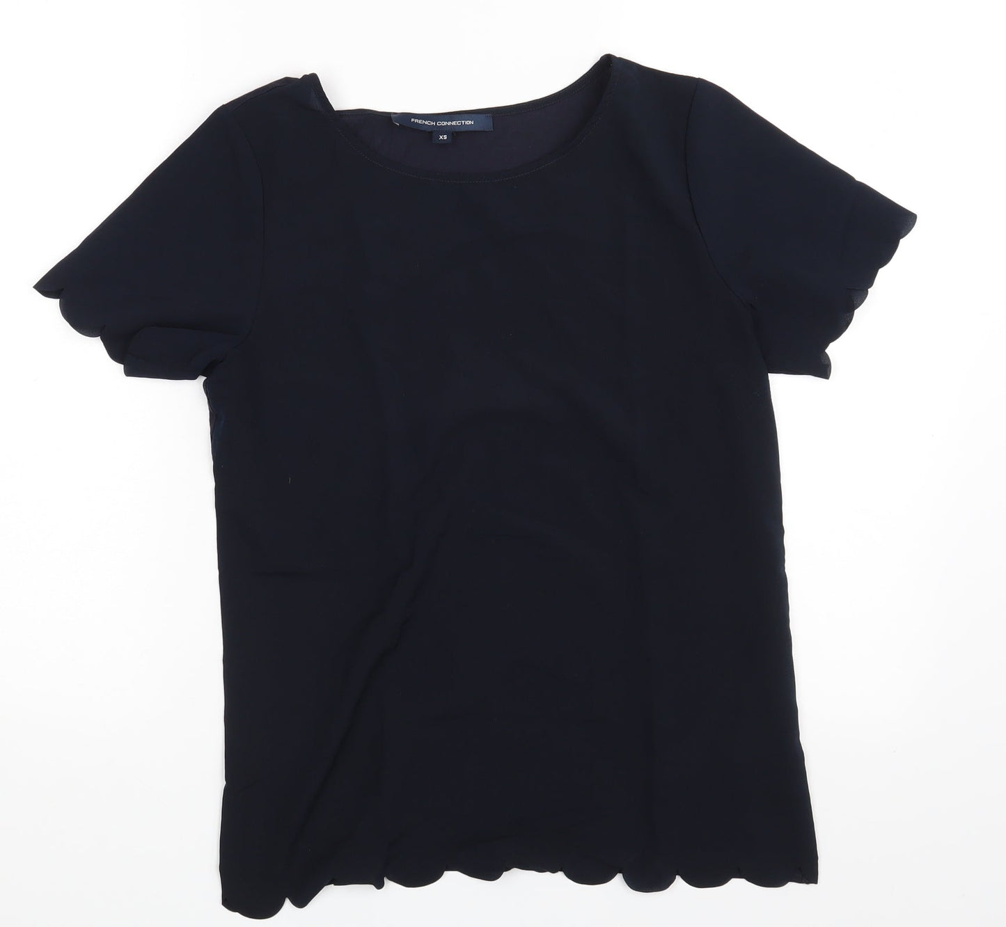 Womens UK Size XS Dorothy Perkins Blue Basic Blouse