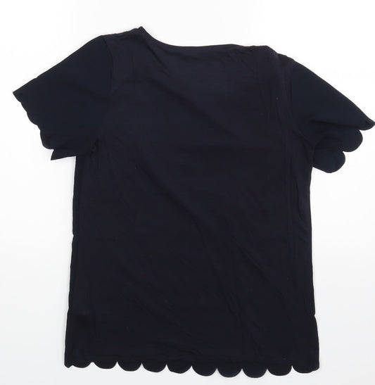 Womens UK Size XS Dorothy Perkins Blue Basic Blouse