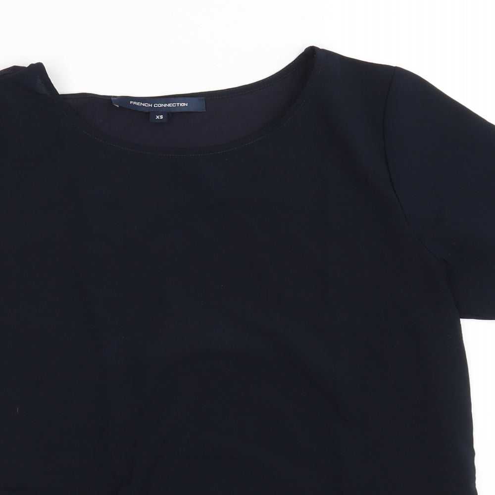 Womens UK Size XS Dorothy Perkins Blue Basic Blouse