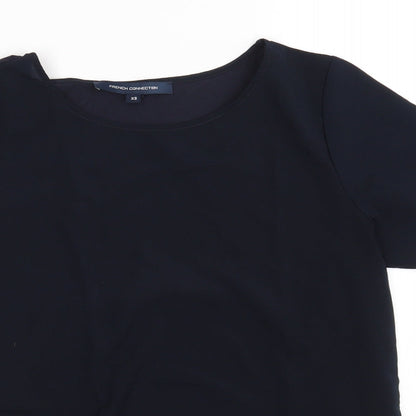 Womens UK Size XS Dorothy Perkins Blue Basic Blouse