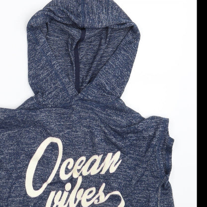 H&M Girls Blue   Pullover Hoodie Size 12-13 Years