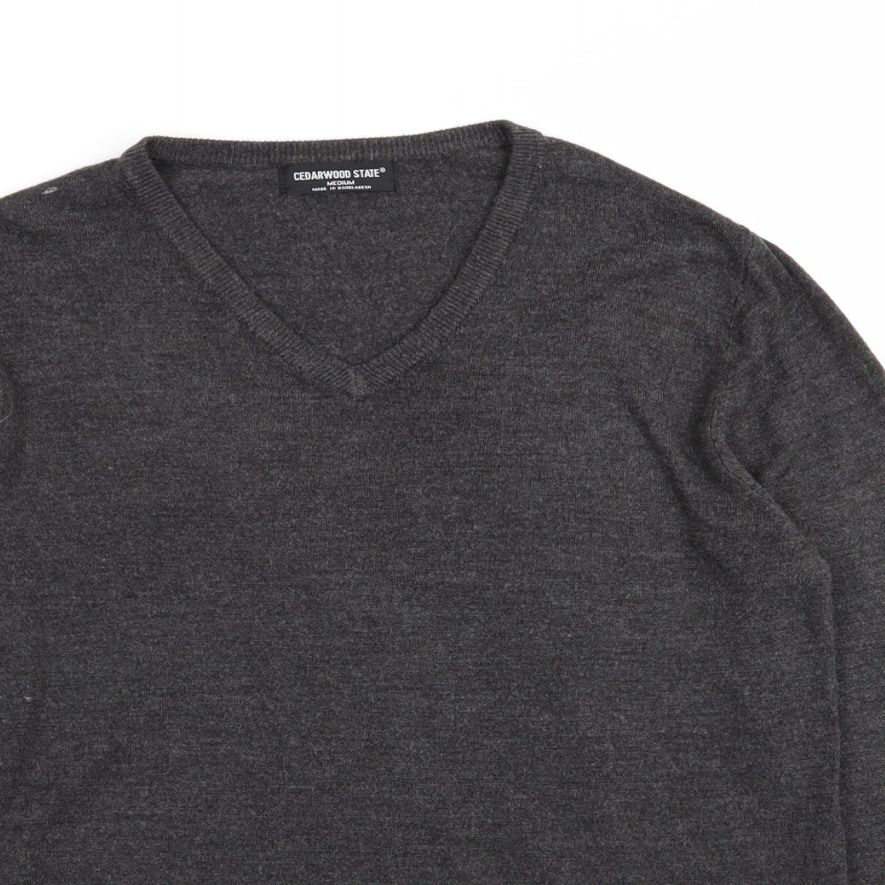 Cedar Wood State Mens Grey   Pullover Jumper Size M