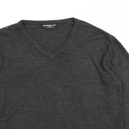 Cedar Wood State Mens Grey   Pullover Jumper Size M