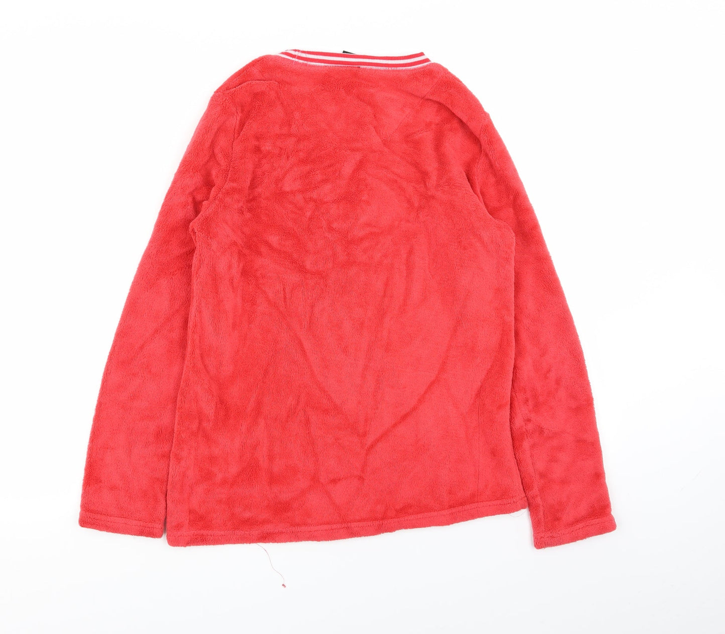 Primark Womens Red Solid  Top Pyjama Top Size 6