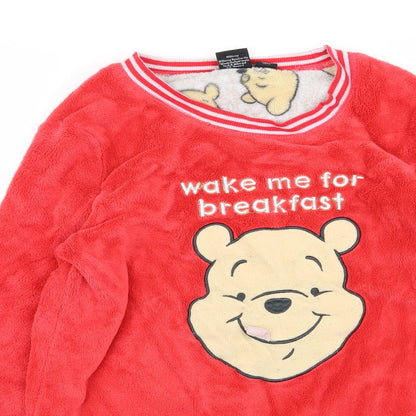 Primark Womens Red Solid  Top Pyjama Top Size 6