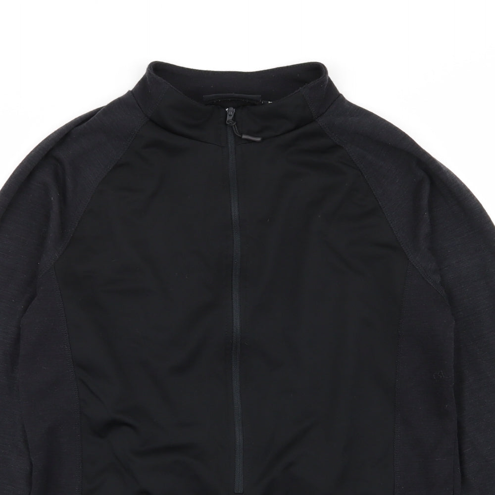 Crane Mens Black   Pullover Jumper Size M