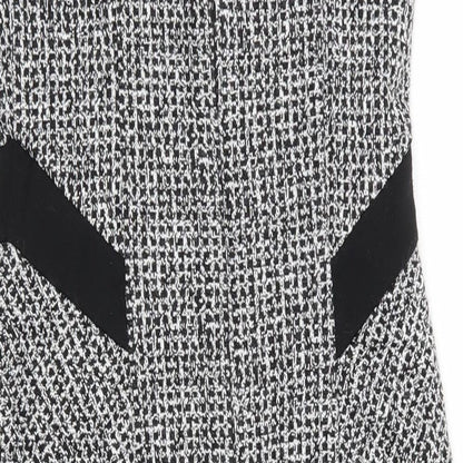 Per Una Womens Multicoloured Houndstooth  A-Line  Size 8
