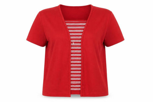 Womens UK Size M bonmarche Red Cardigan Jumper