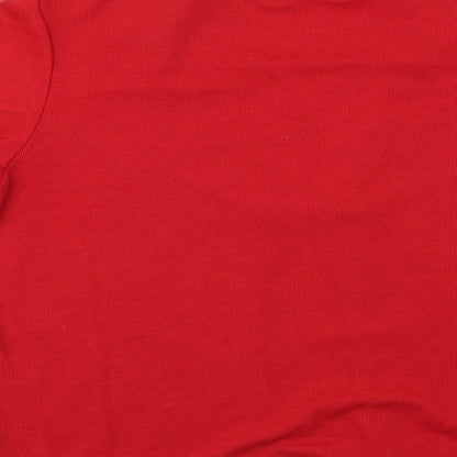 Womens UK Size M bonmarche Red Cardigan Jumper
