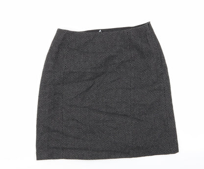 John Lewis Womens Grey   Mini Skirt Size 10