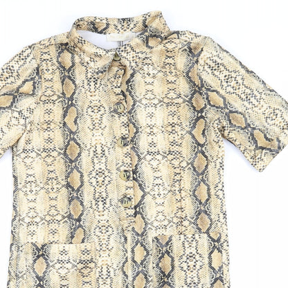 souchi Womens Multicoloured Animal Print  A-Line  Size S