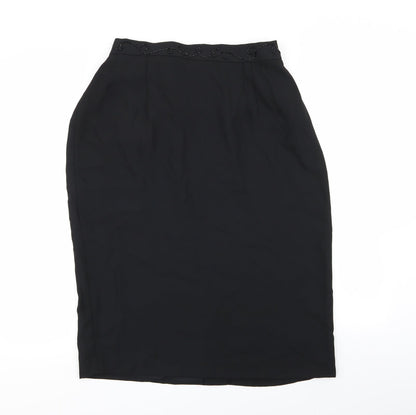 Ann Harvey Womens Black   A-Line Skirt Size 10  - Stretch waistband