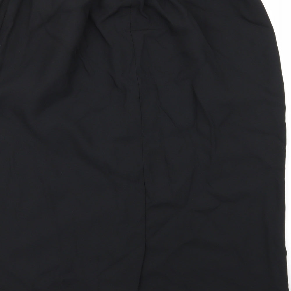Ann Harvey Womens Black   A-Line Skirt Size 10  - Stretch waistband