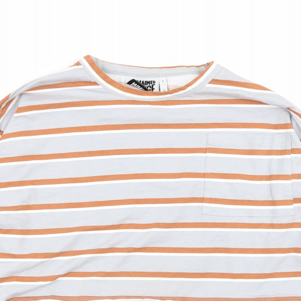 Womens UK Size XS Reclaimed Vintage Multicoloured Basic T-Shirt