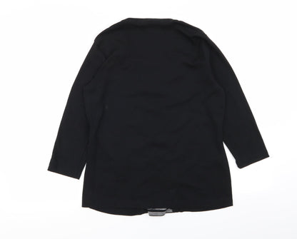 Womens UK Size M BM Black Cardigan Jumper