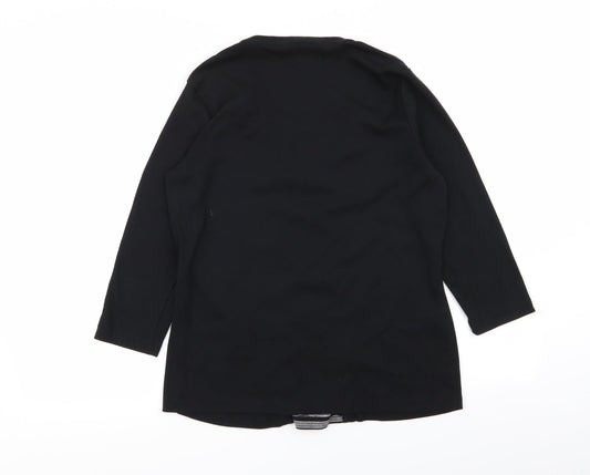 Womens UK Size M BM Black Cardigan Jumper