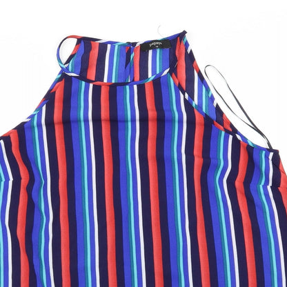 Papaya Womens Multicoloured Striped  Basic Blouse Size 14
