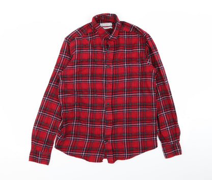 Mens UK Size S Cedar Wood State Multicoloured  Button-Up Long Sleeve Casual Shir