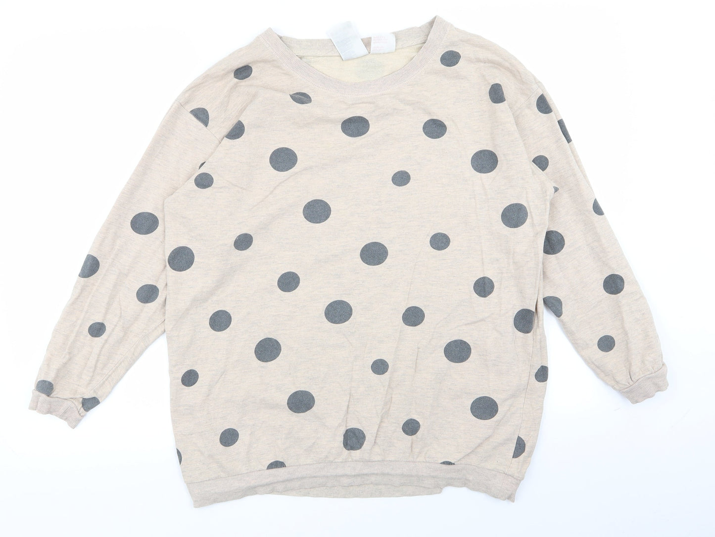 Womens UK Size M H&M Beige Pullover Jumper