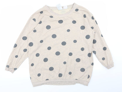 Womens UK Size M H&M Beige Pullover Jumper