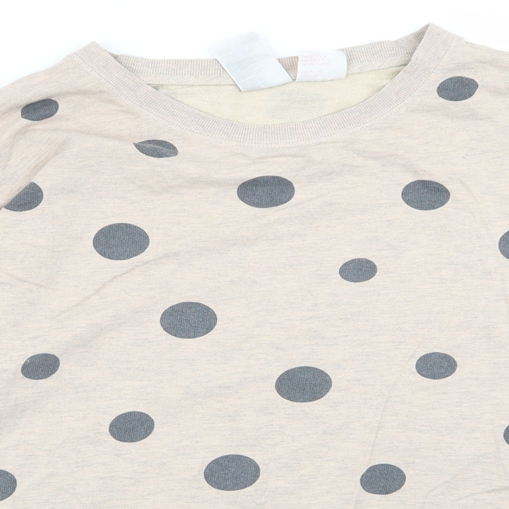 Womens UK Size M H&M Beige Pullover Jumper