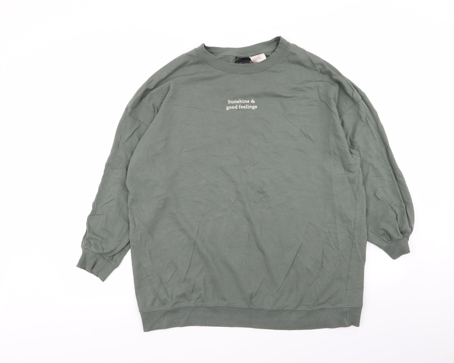 Womens UK Size M H&M Green  Jumper