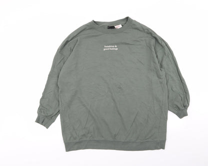 Womens UK Size M H&M Green  Jumper